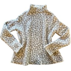 CHRISTIAN SIRIANO | Leopard Mockneck Knit Sweater Sz S